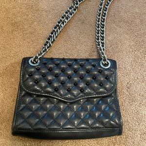 Rebecca Minkoff Black Crossbody Clutch with black studs